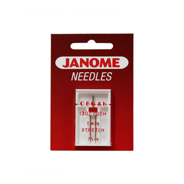 Dvojjehla Janome pro úplety o síle 75 a rozteči 4 mm Dvojjehla Janome pro úplety o síle 75 a rozteči 4 mm