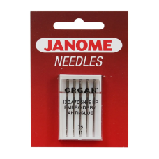 Jehly Janome Anti-Glue pro vyšívání – 5 ks o síle 75