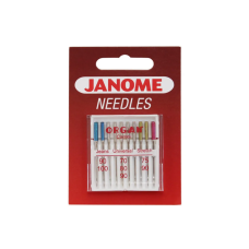 Jehly Janome mix – univerzální, pro jeans a stretch – 10 ks o síle 70, 75 a 90