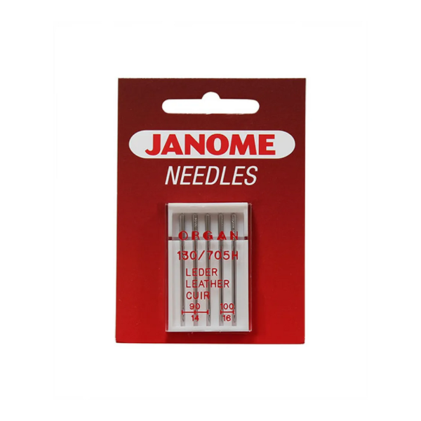 Jehly Janome pro kůži – 5 ks o síle 90 a 100 Jehly Janome pro kůži – 5 ks o síle 90 a 100