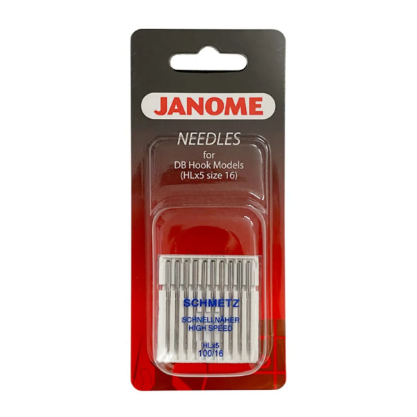 Jehly Janome pro tkaniny – 10 ks o síle 100 (pouze pro modely Janome 1600P a HD9) Jehly Janome pro tkaniny – 10 ks o síle 100 (pouze pro modely Janome 1600P a HD9)