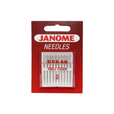 Jehly Janome pro tkaniny – 10 ks o síle 70