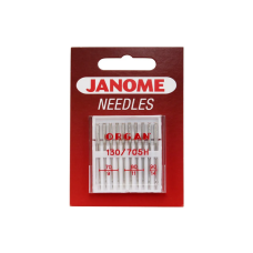 Jehly Janome pro tkaniny – 10 ks o síle 70, 80 a 90