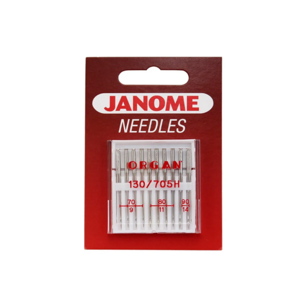 Jehly Janome pro tkaniny – 10 ks o síle 70, 80 a 90 Jehly Janome pro tkaniny – 10 ks o síle 70, 80 a 90