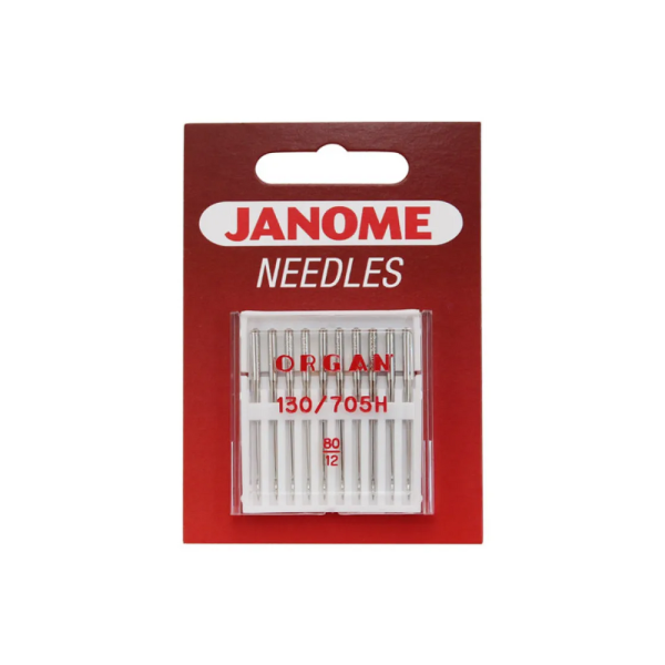 Jehly Janome pro tkaniny – 10 ks o síle 80 Jehly Janome pro tkaniny – 10 ks o síle 80