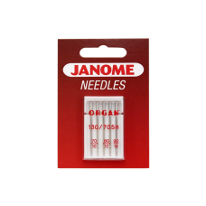 Jehly Janome pro tkaniny – 5 ks o síle 70, 80 a 90