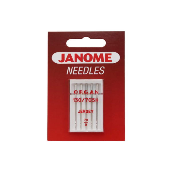 Jehly Janome pro úplety a elastické materiály – 5 ks o síle 70 Jehly Janome pro úplety a elastické materiály – 5 ks o síle 70