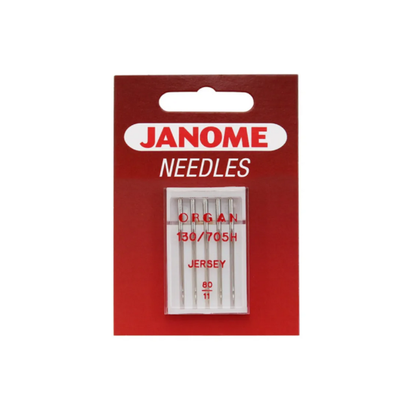 Jehly Janome pro úplety a elastické materiály – 5 ks o síle 80 Jehly Janome pro úplety a elastické materiály – 5 ks o síle 80