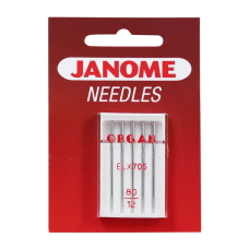 Jehly Janome pro úplety a elastické materiály – 5 ks o síle 80 (pro coverlock)