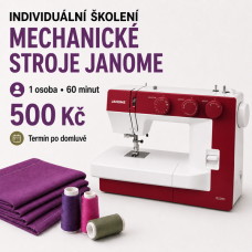 Individuální školení mechanického šicího stroje Janome – 60 minut