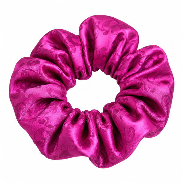 Scrunchie z afrického brokátu – fuchsiová Scrunchie z afrického brokátu – fuchsiová