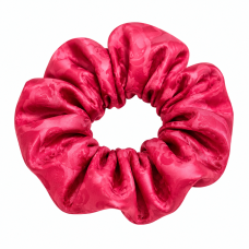 Scrunchie z afrického brokátu – korálová