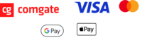 Bezpečné platby Comgate, Visa, Mastercard, Google Pay a Apple Pay